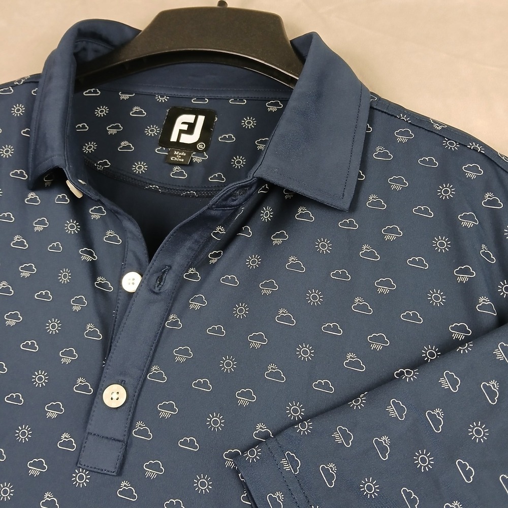 Footjoy XL Mens Polo Shirt 25x31 Stretch Performance
